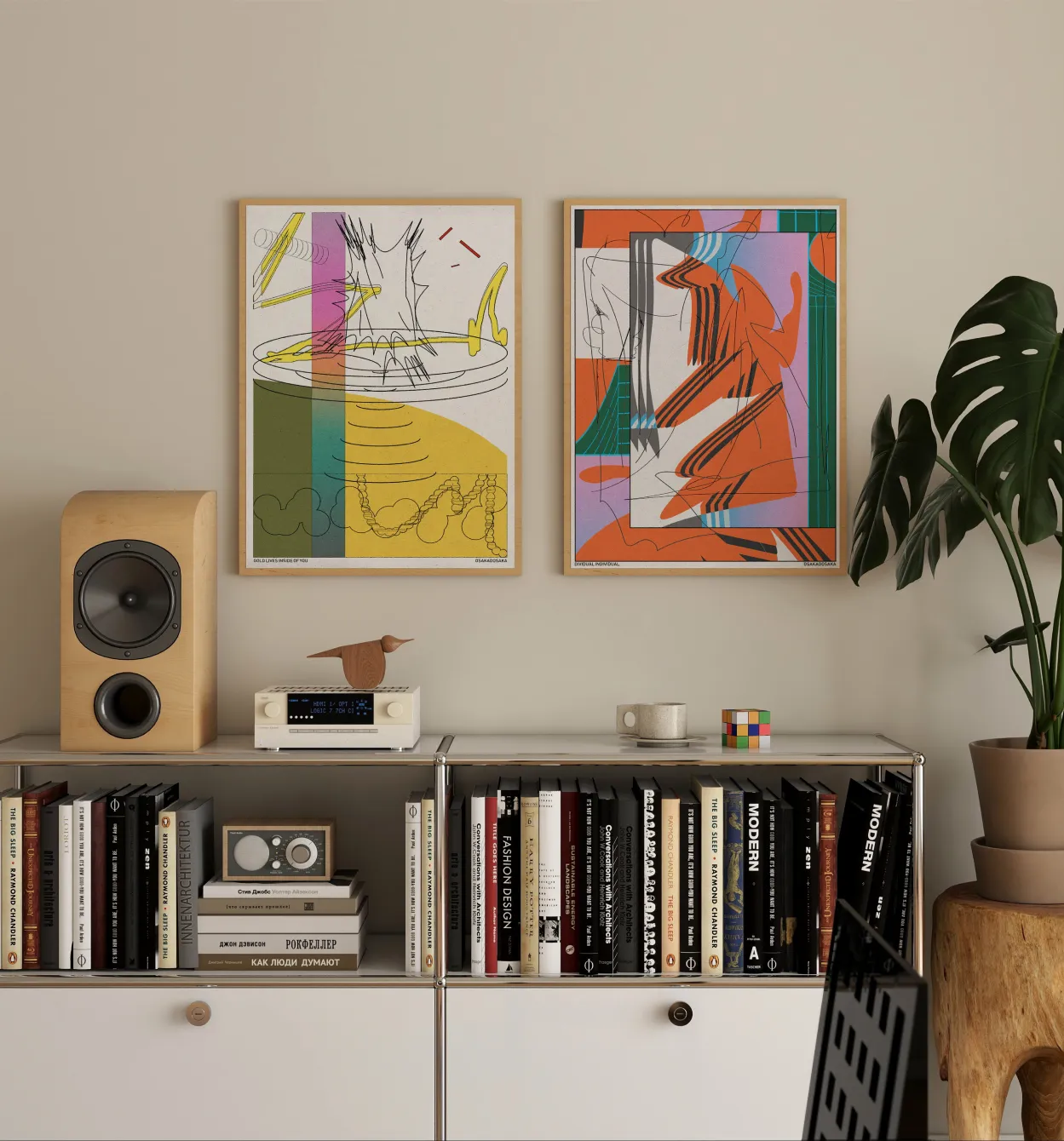 Decor phòng khách nghệ thuật